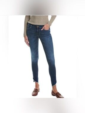 DL1961 Emma Power Legging Sphinx Skinny Jeans Frayed Hem Size 27 Stretch